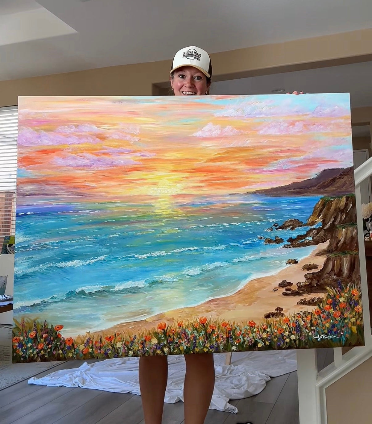 Summer sunset in paradise