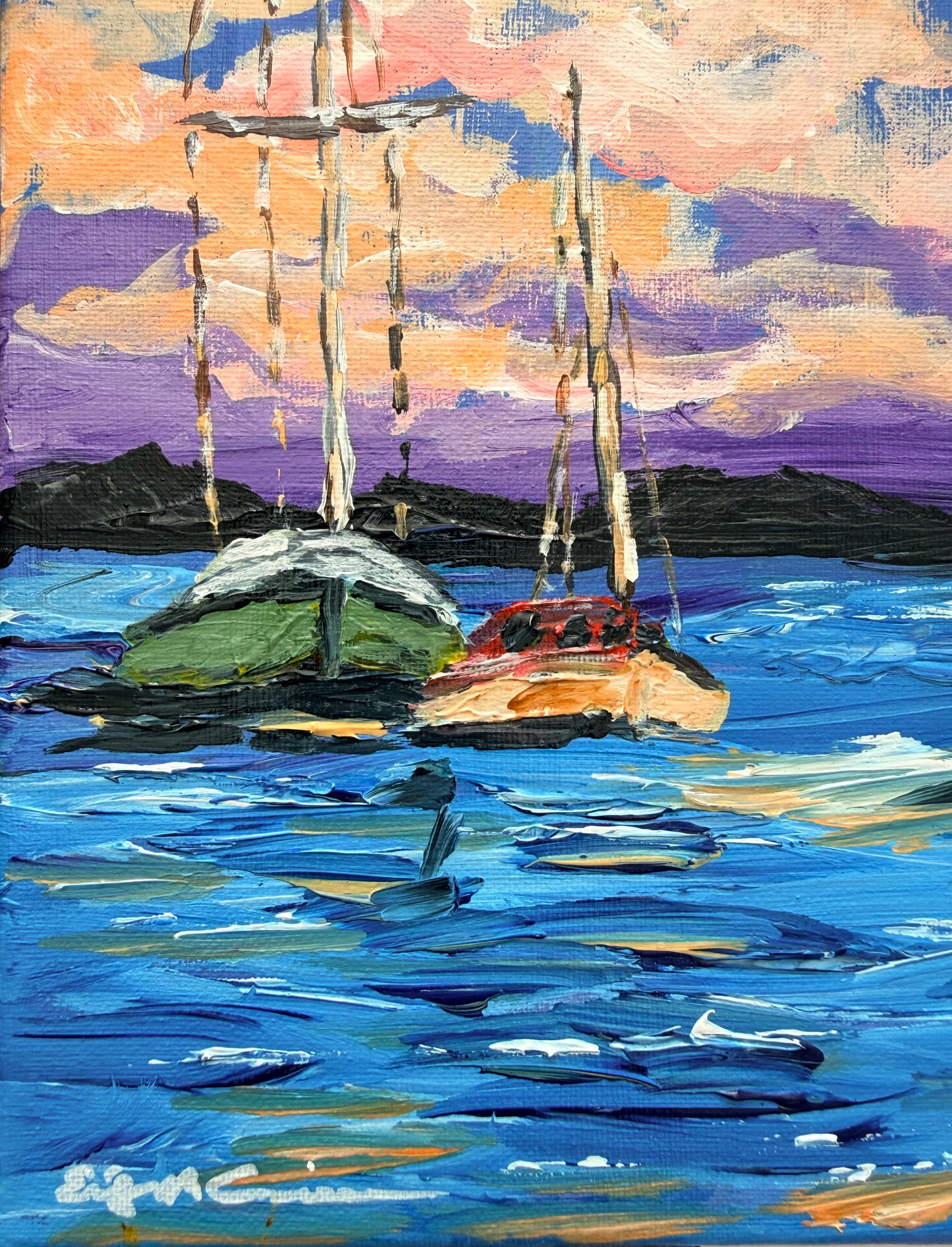 Sailing off into the sunset